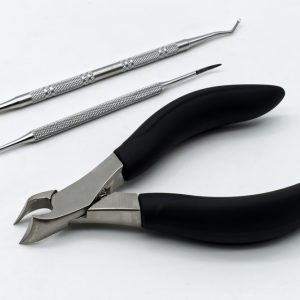 Nail,Nipper.,Ingrown,Toenail,File,And,Lifter,Set,Isolated,On