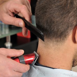 Barber,Cutting,Hair,With,Clipper